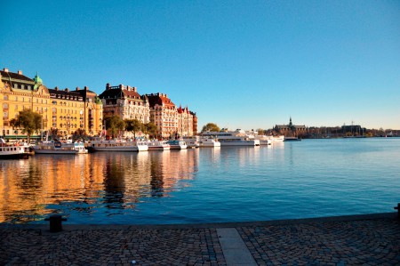 Beautiful late autumn day in Stockholm